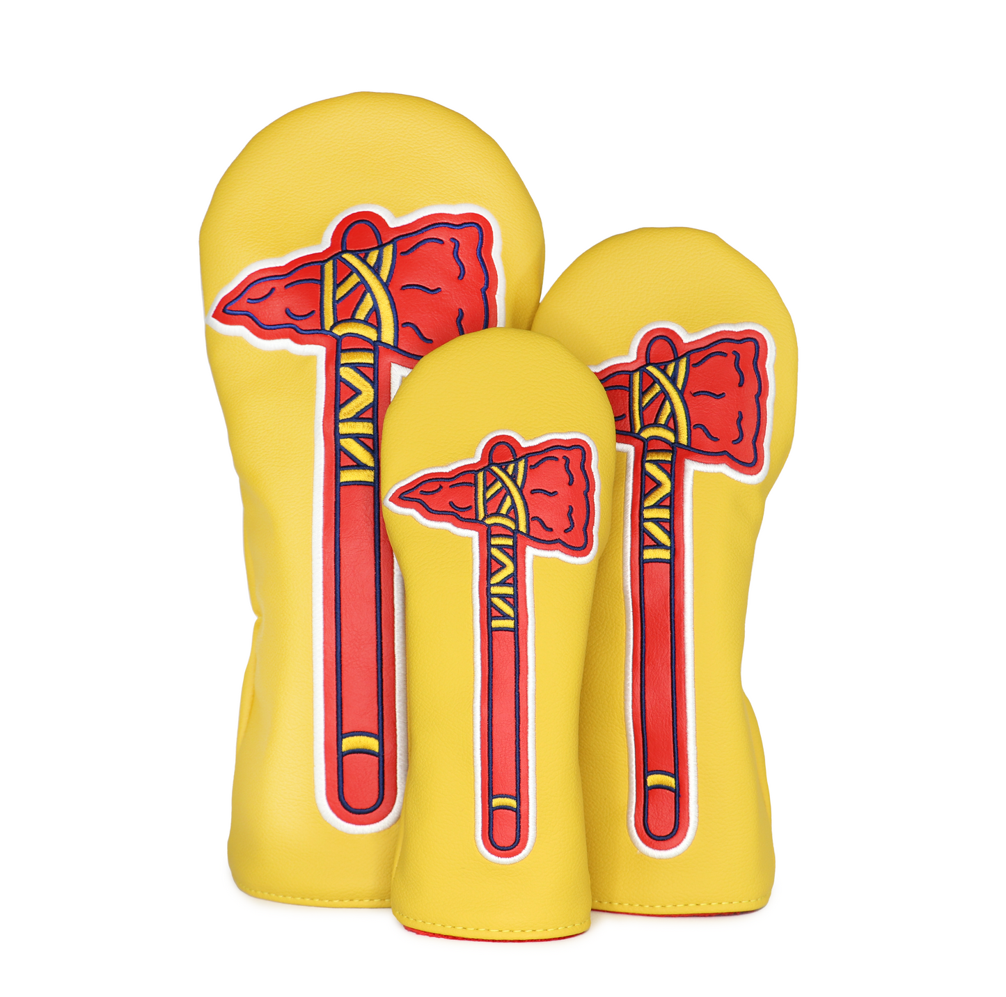 Atlanta Braves Yellow Tomahawk Wood Cover