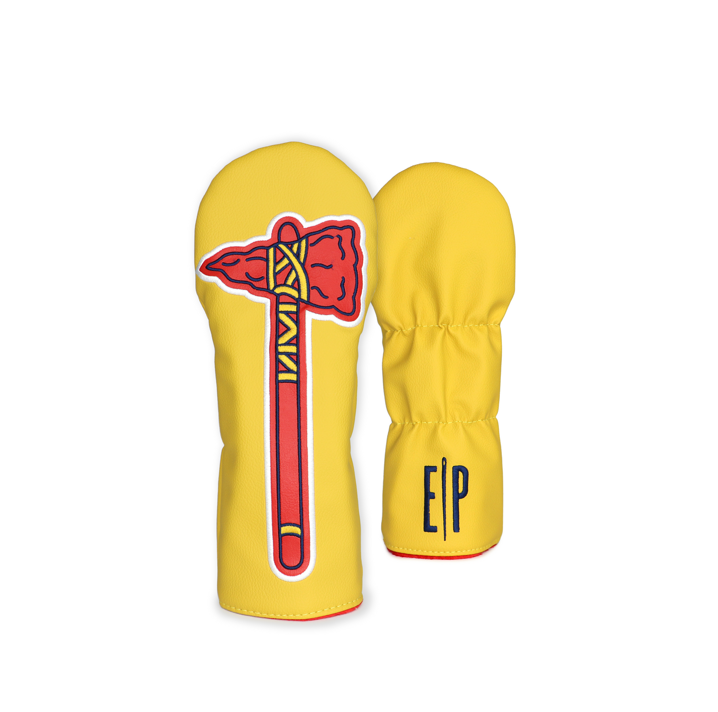 Atlanta Braves Yellow Tomahawk Wood Cover