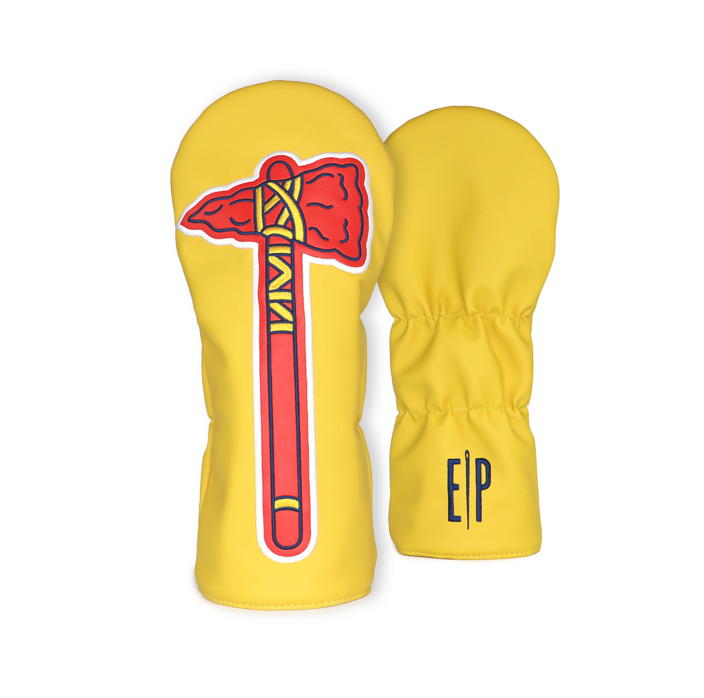 Atlanta Braves Yellow Tomahawk Wood Cover