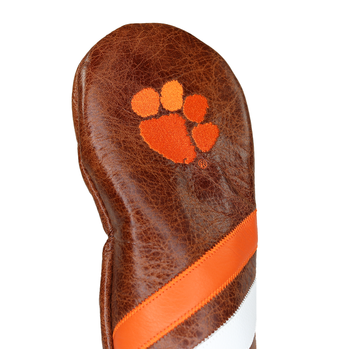 Clemson Classic Leather Fairway Wood Cover
