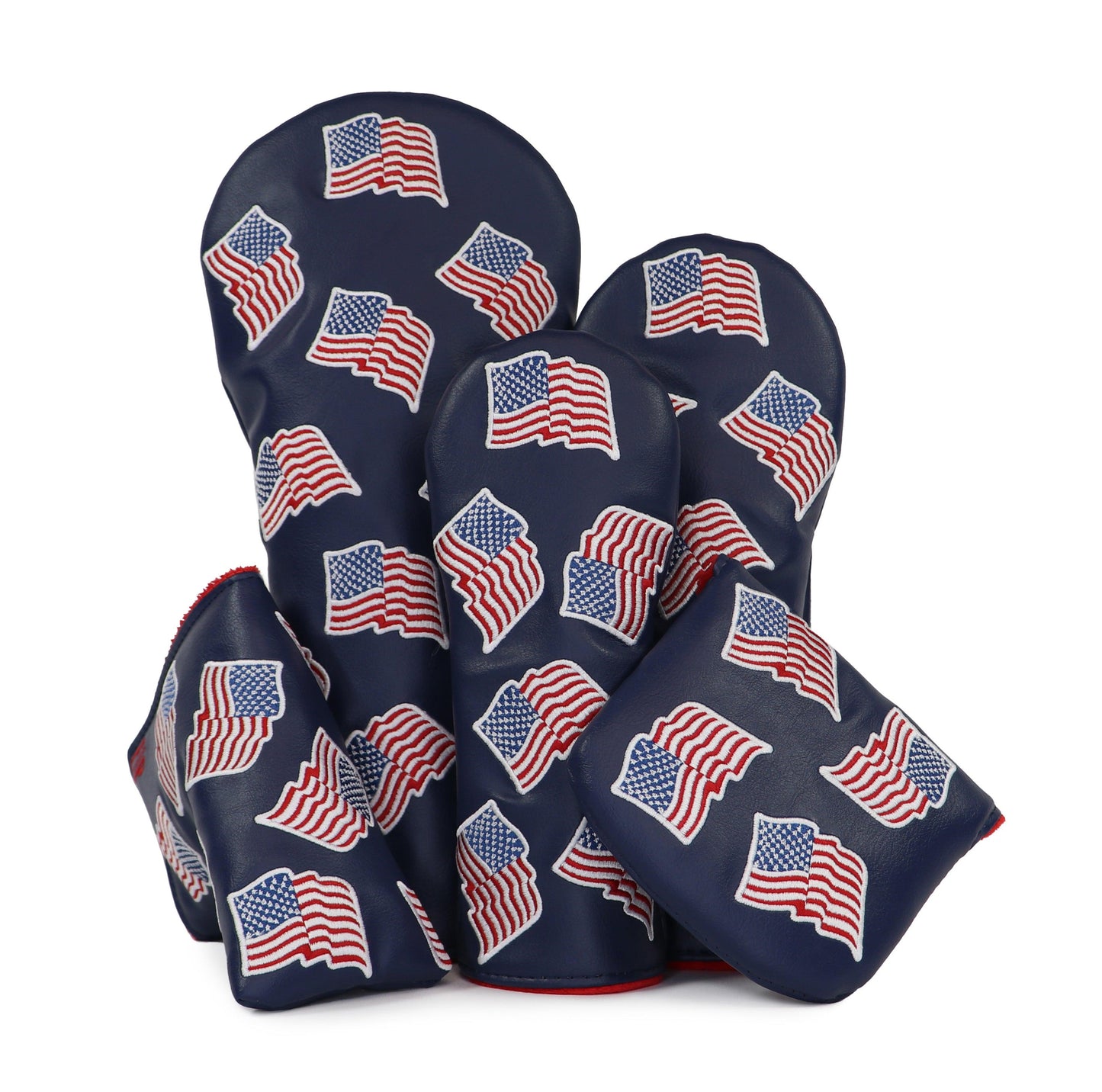 Navy Blue USA Flags Cover - EP Headcovers