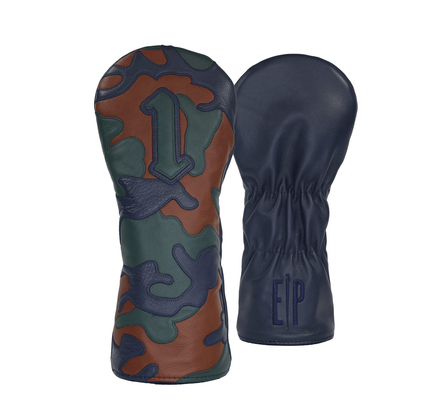 Green, Brown and Navy Camo Wood Cover - EP Headcovers
