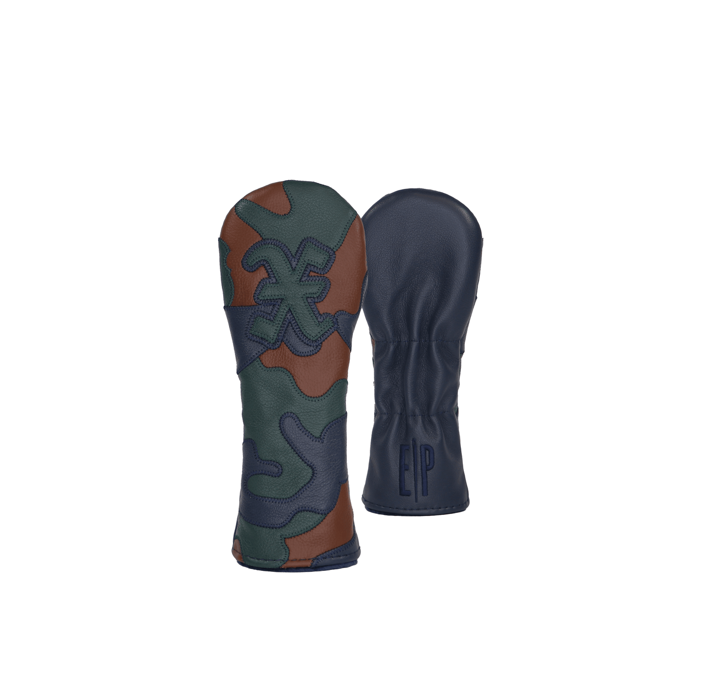 Green, Brown and Navy Camo Wood Cover - EP Headcovers