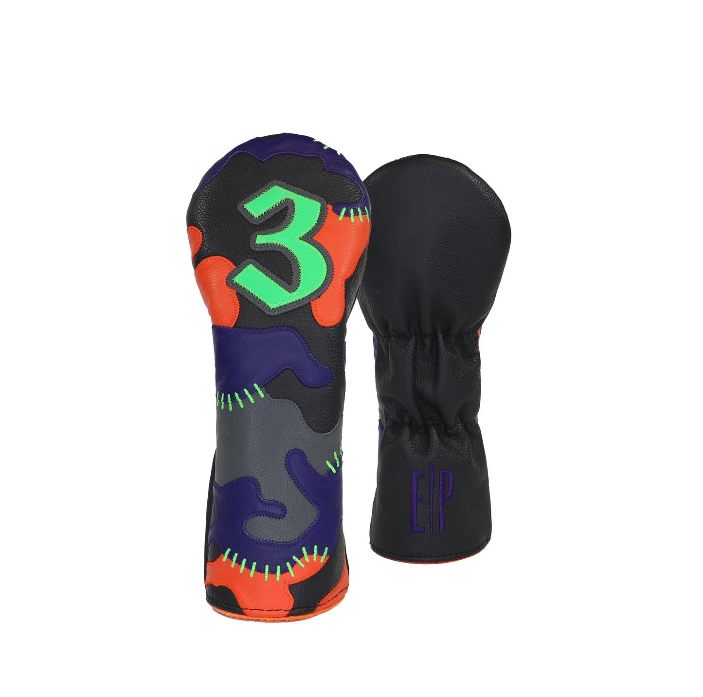 Halloween FrankenCamo Wood Covers - EP Headcovers