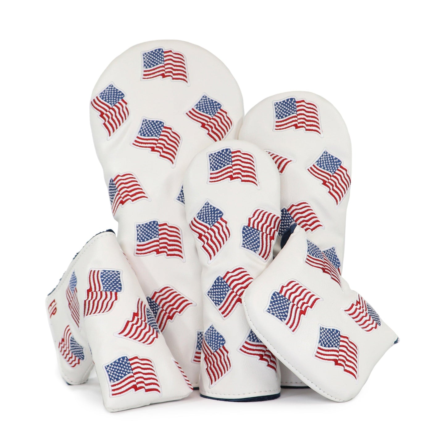 White USA Flags Cover - EP Headcovers