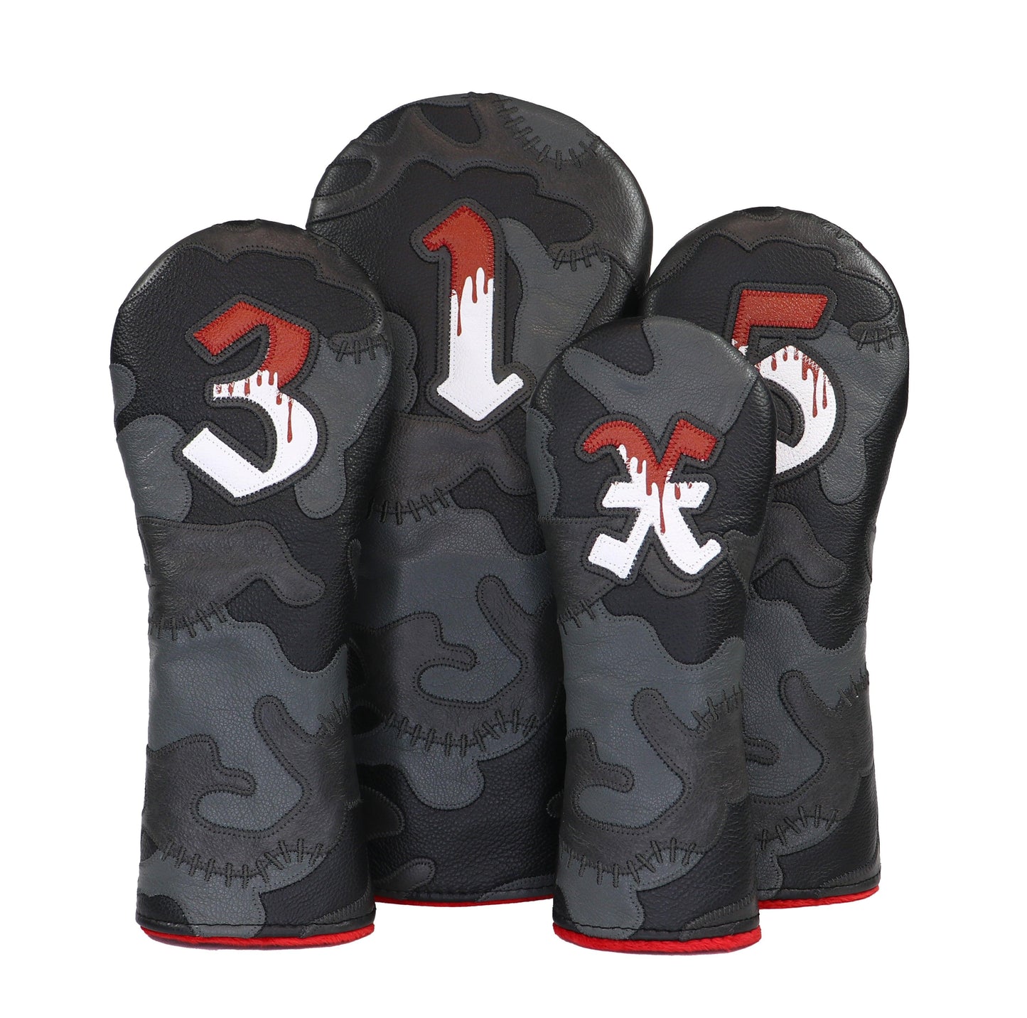 FrankenCamo Blood Wood Covers - EP Headcovers
