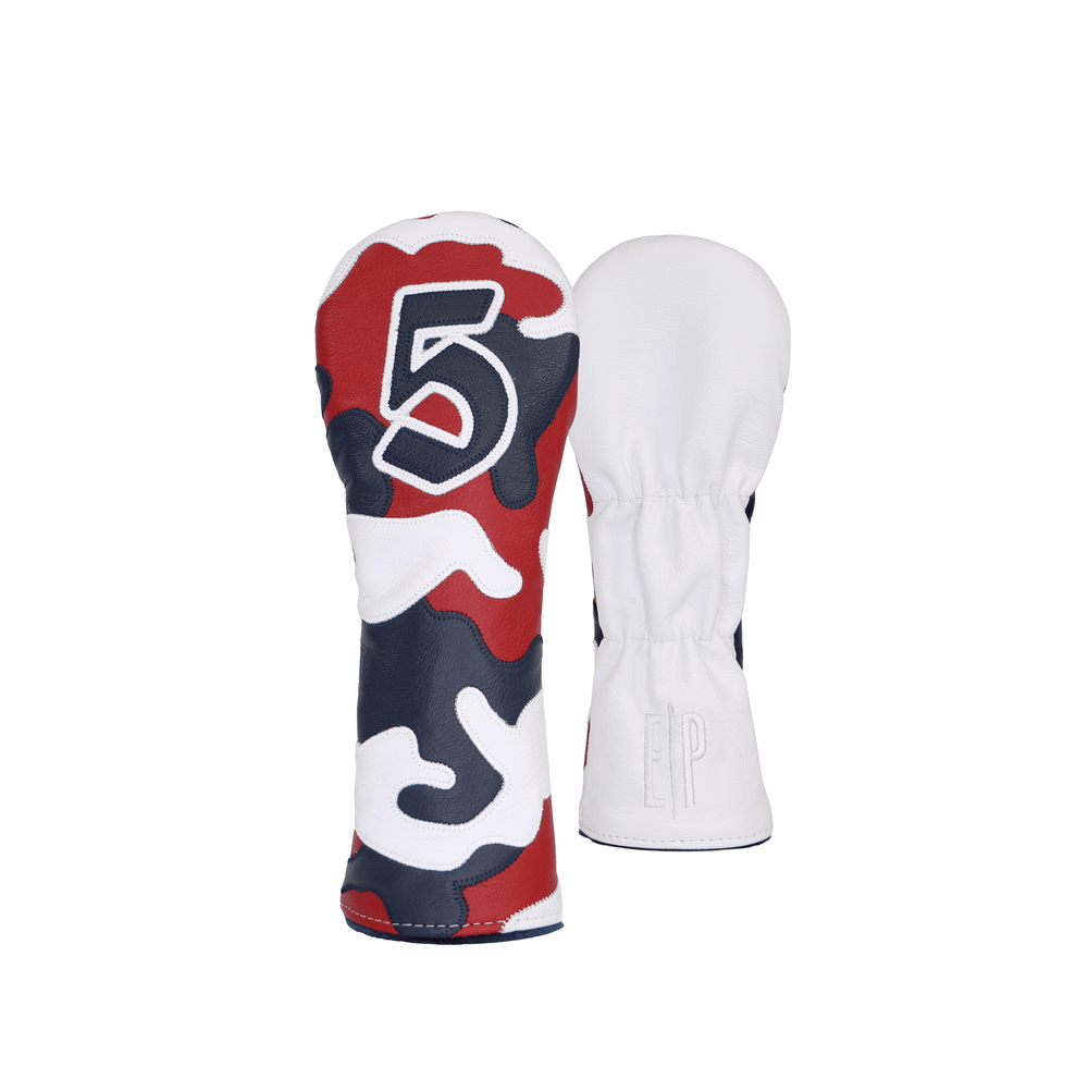 
                  
                    Red, White and Blue Camo Wood Cover - EP Headcovers
                  
                