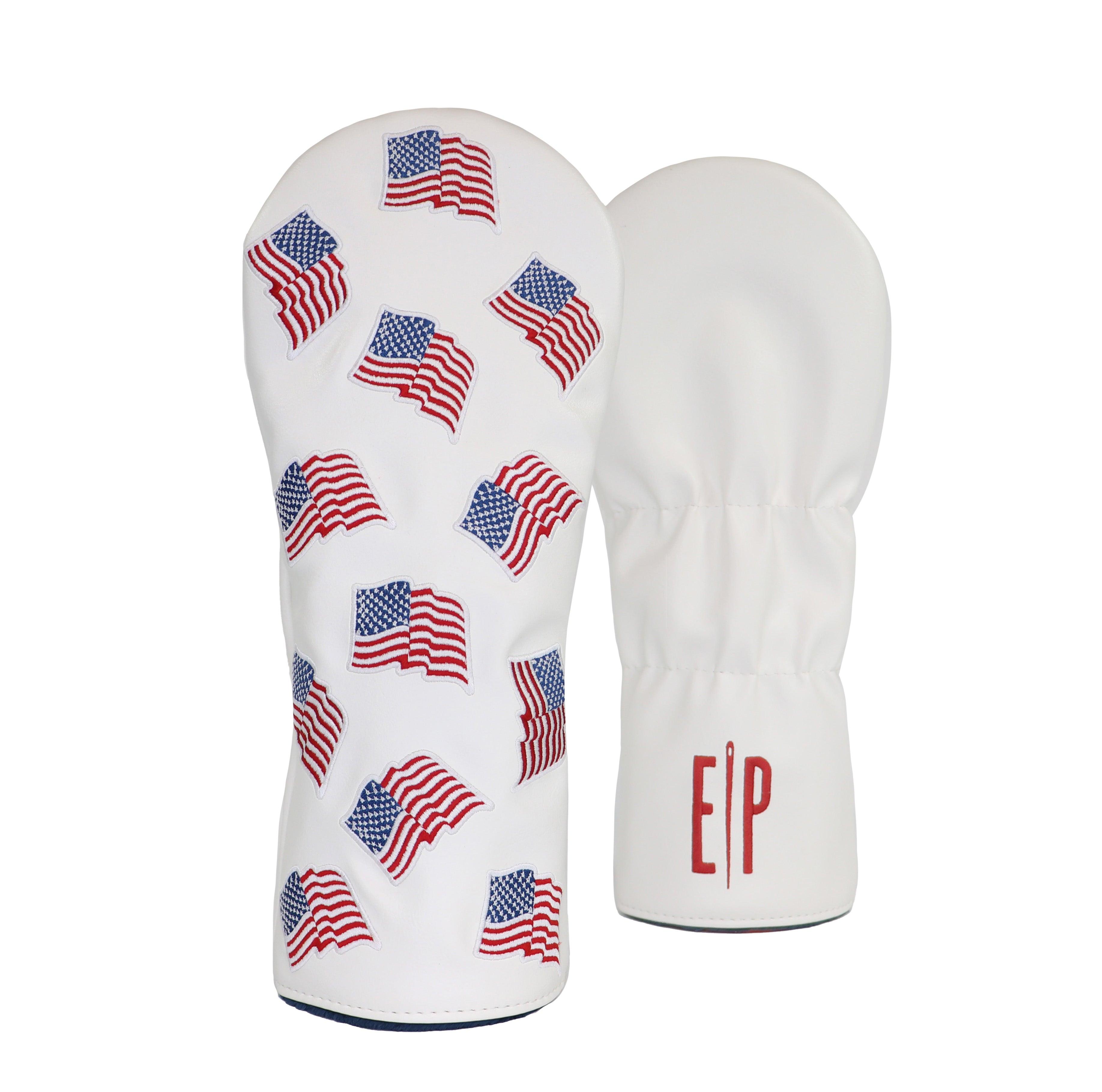 White USA Flags Cover – EP Headcovers